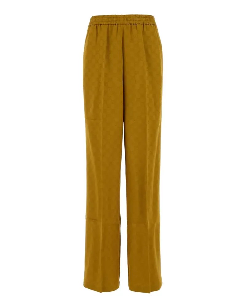 Gucci Hose mit Monogrammmuster - Gelb Gelb