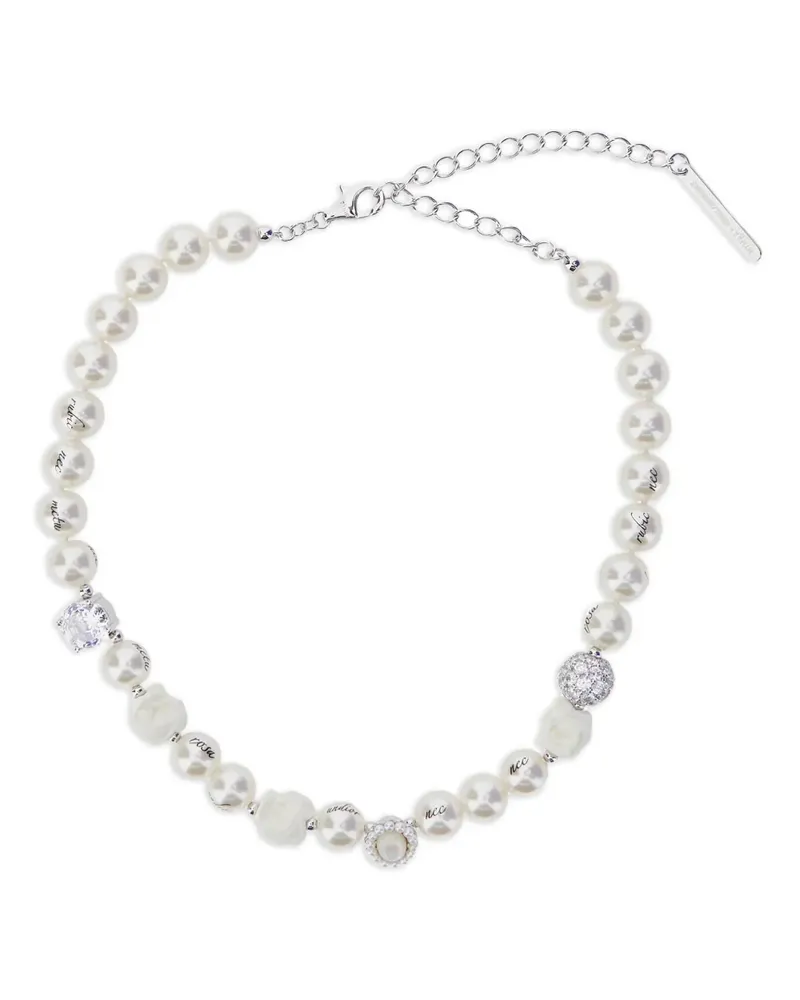 SHUSHU/TONG Halskette mit Strass - Weiß Weiß