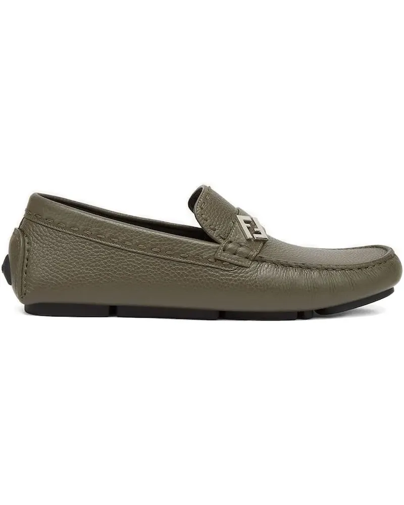Fendi Loafer mit FF-Logo - Grün Grün
