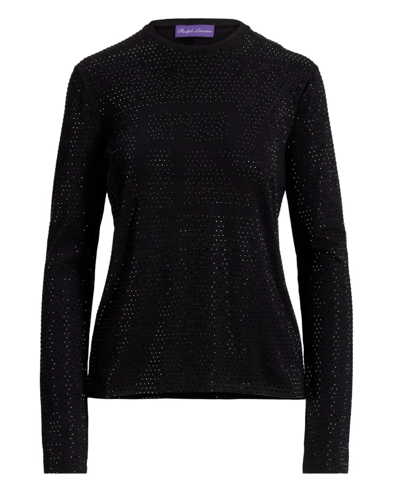 Ralph Lauren embellished-details long-sleeve top - Schwarz Schwarz