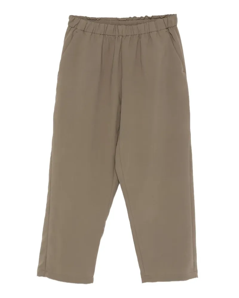 Goldwin elasticated-waistband straight-leg trousers - Grün Grün