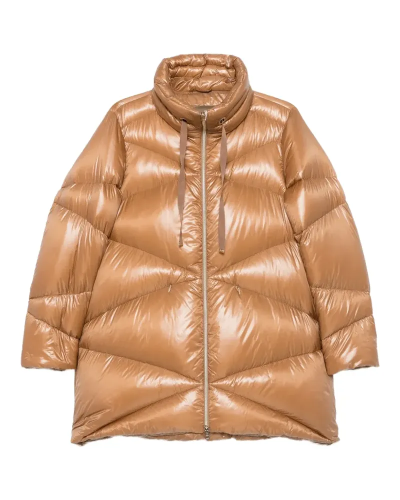 Herno quilted high-neck coat - Nude Nude