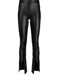 Spanx Leggings in Lederoptik Schwarz