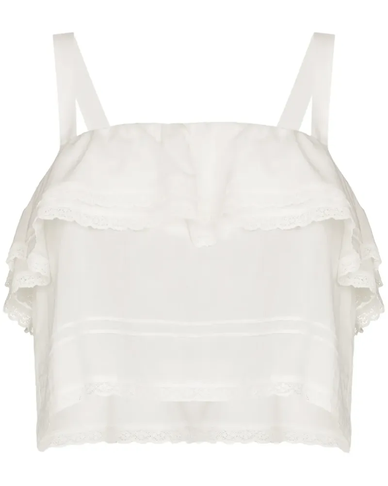 Reformation Tarragon Top - Weiß Weiß