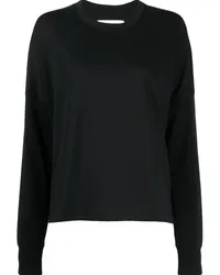 Studio Nicholson Sweatshirt mit rundem Ausschnitt Schwarz