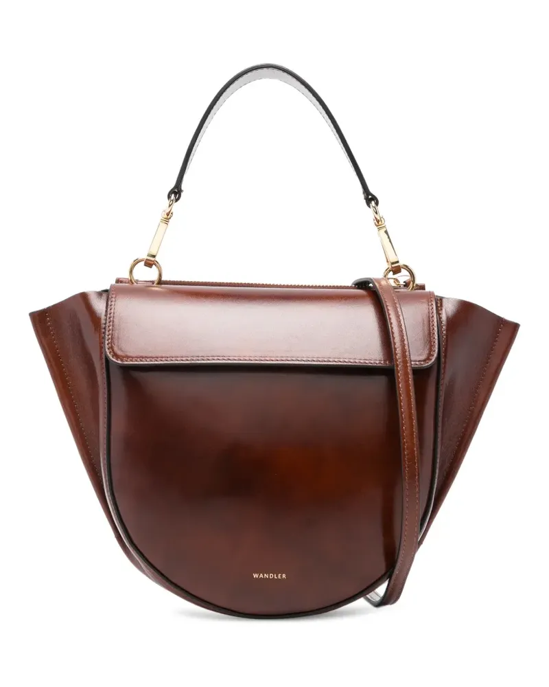 WANDLER Kleine Hortensia Schultertasche - Braun Braun