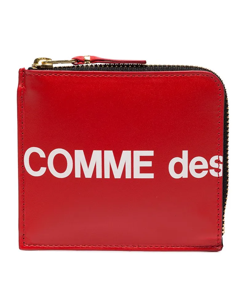 Comme des Garçons Portemonnaie mit Logo-Print - Rot Rot