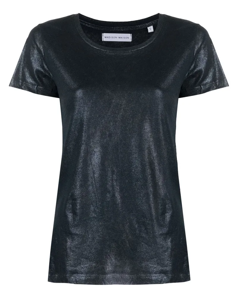 MADISON.MAISON T-Shirt aus Lamé - Blau Blau