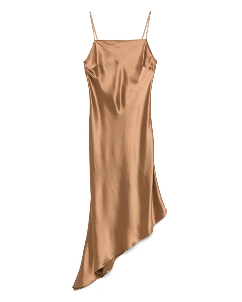 By Malene Birger Midikleid aus Satin - Braun Braun