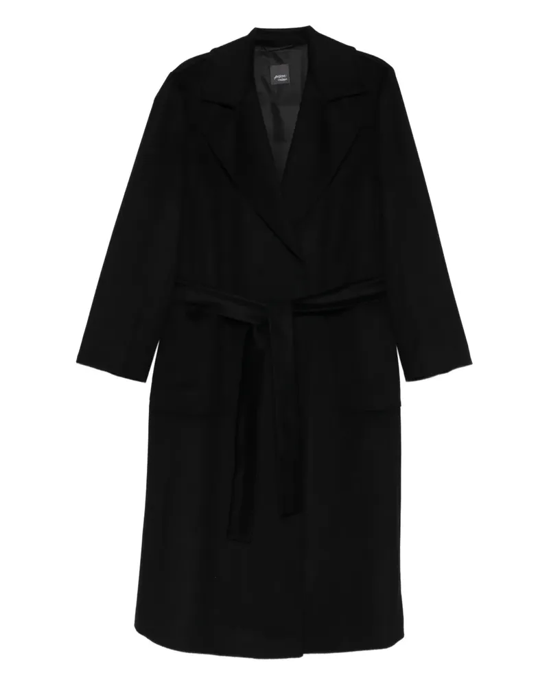 Marina Rinaldi Pirano belted pocket coat - Schwarz Schwarz