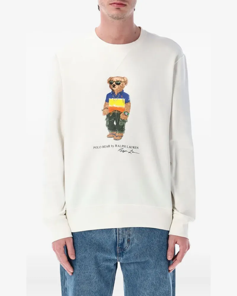 Ralph Lauren Sweatshirt mit Bärenmotiv - Weiß Weiß