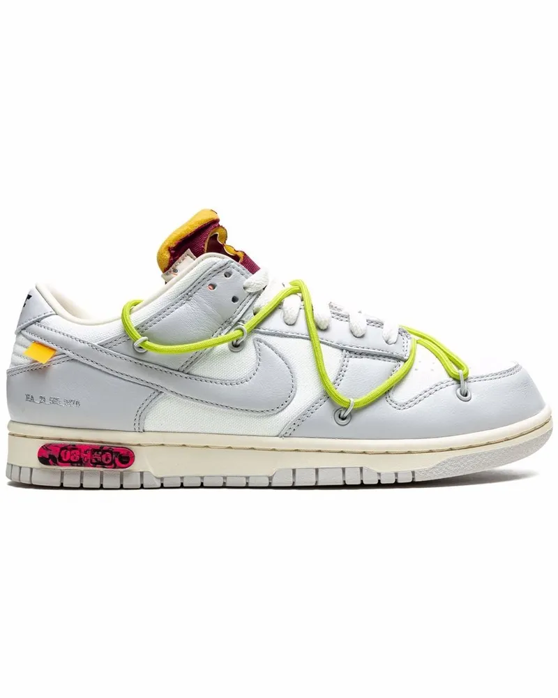 Nike x Off-White Dunk Low Lot 08 Sneakers - Weiß Weiß