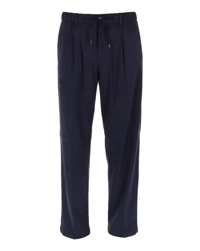 Herno Bundfaltenhose mit Kordelzug - Blau Blau