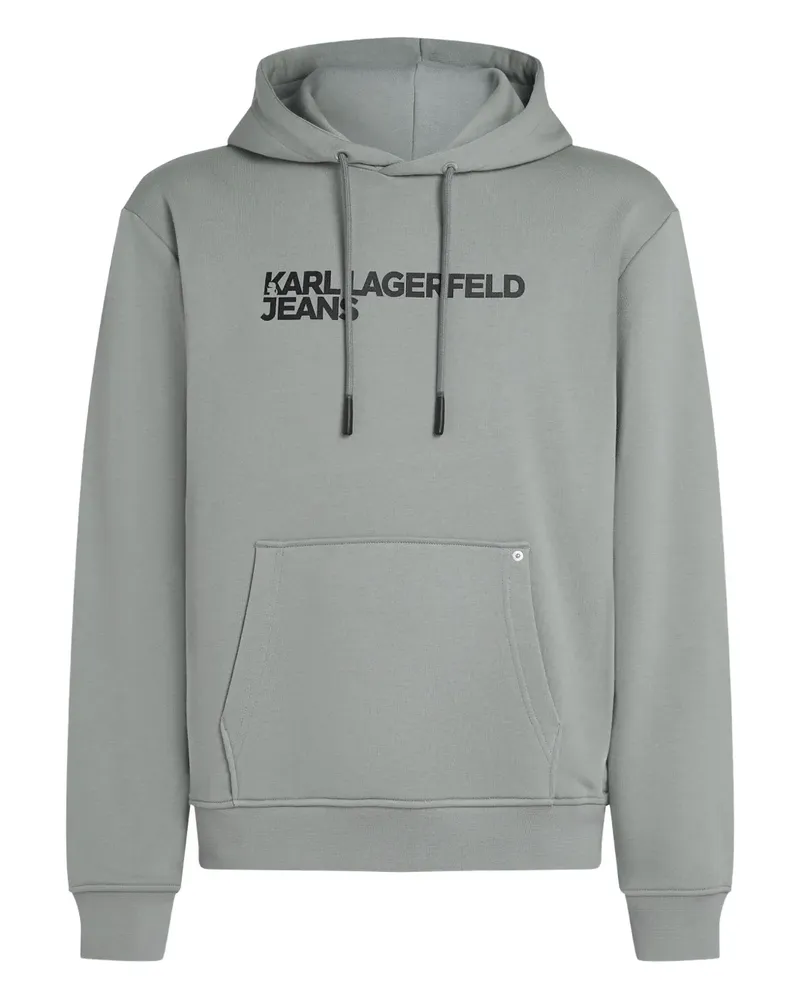 Karl Lagerfeld Hoodie mit Logo-Print - Grau Grau