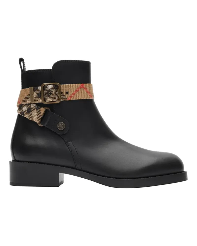 Burberry leather Huntley boots - Schwarz Schwarz