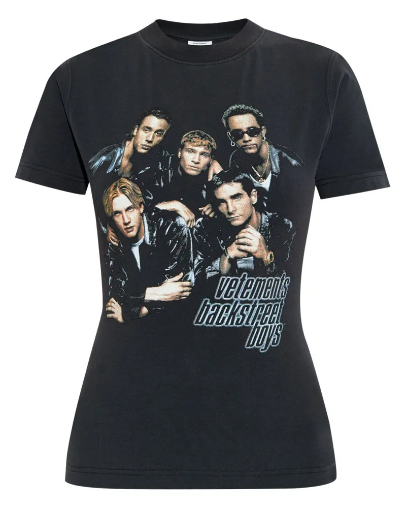 VETEMENTS T-Shirt mit Print - Schwarz Schwarz