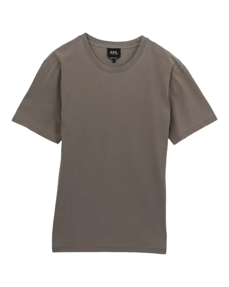 A.P.C. T-Shirt mit rundem Ausschnitt - Grau Grau