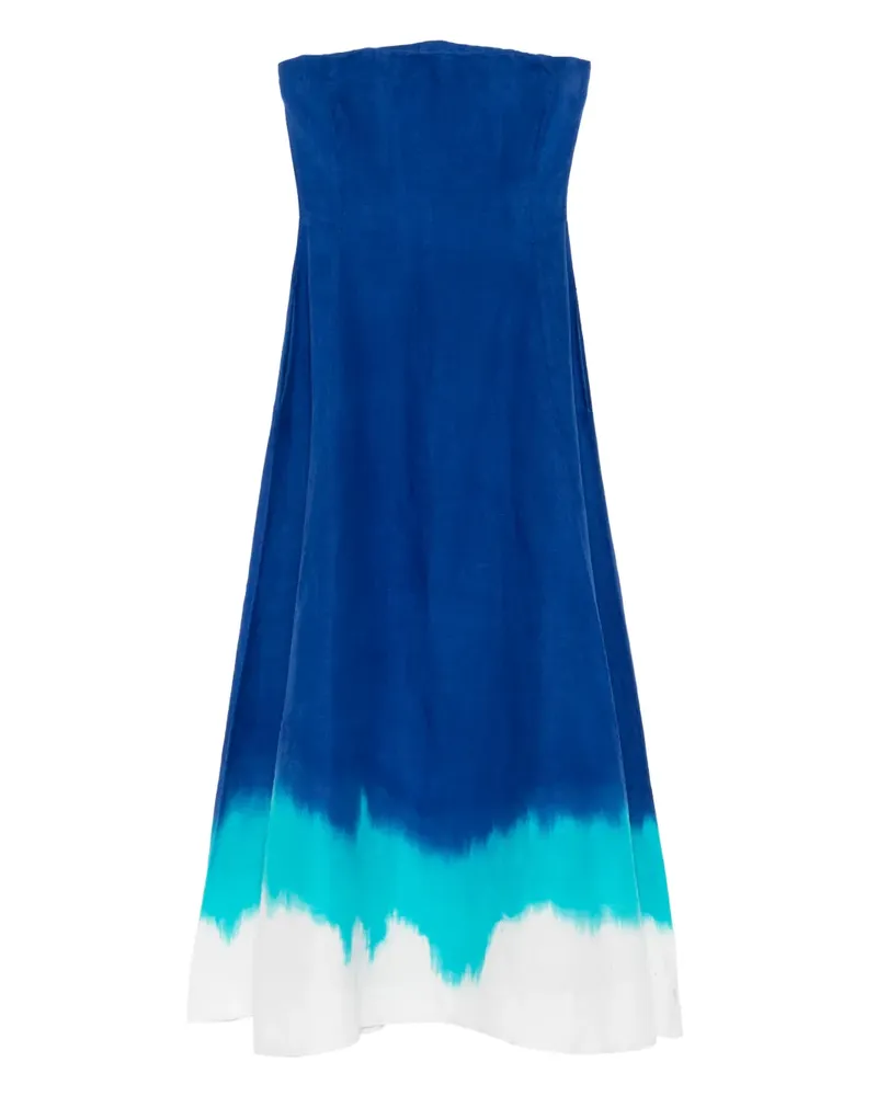 Gabriela Hearst Alessia strapless dip-dye maxi dress - Blau Blau