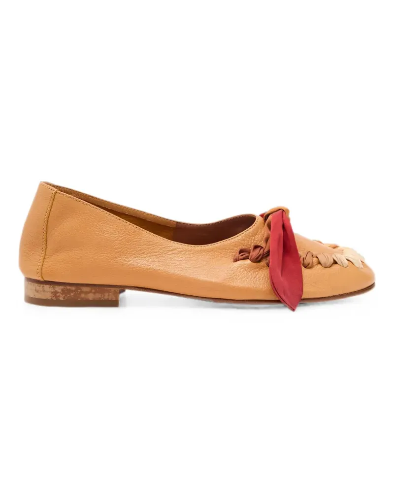 HEREU Juliol Foulard Ballerinas - Braun Braun