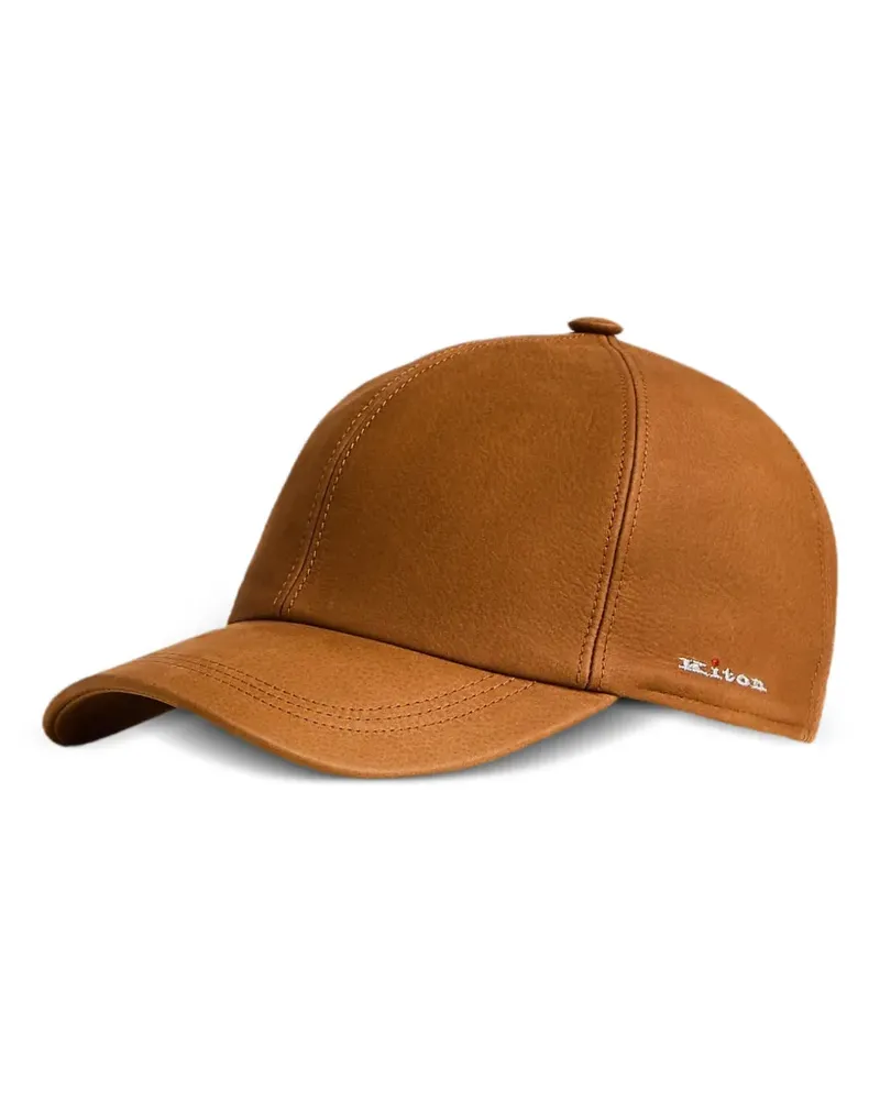 Kiton Baseballkappe mit Logo-Stickerei - Nude Nude