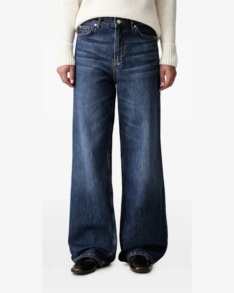 JOOP! wide-leg washed jeans - Blau Blau