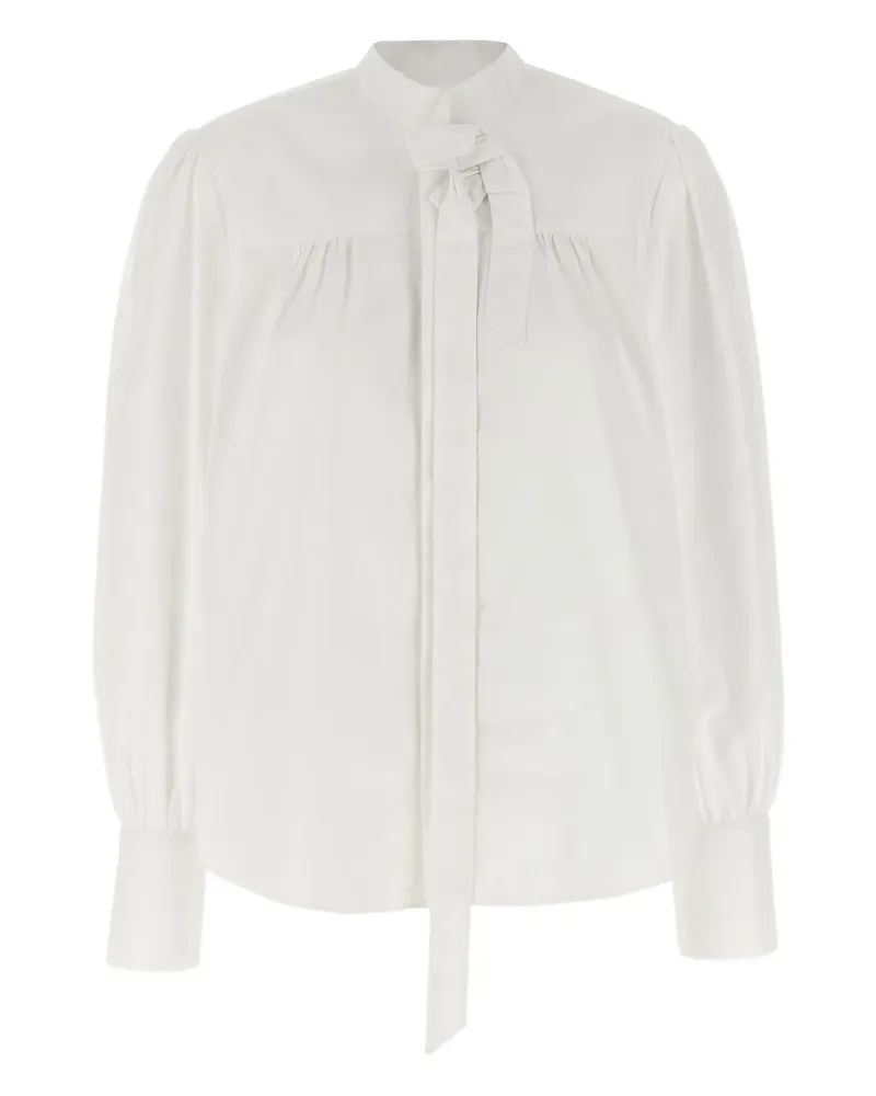 Prada bow-ruffled shirt - Weiß Weiß