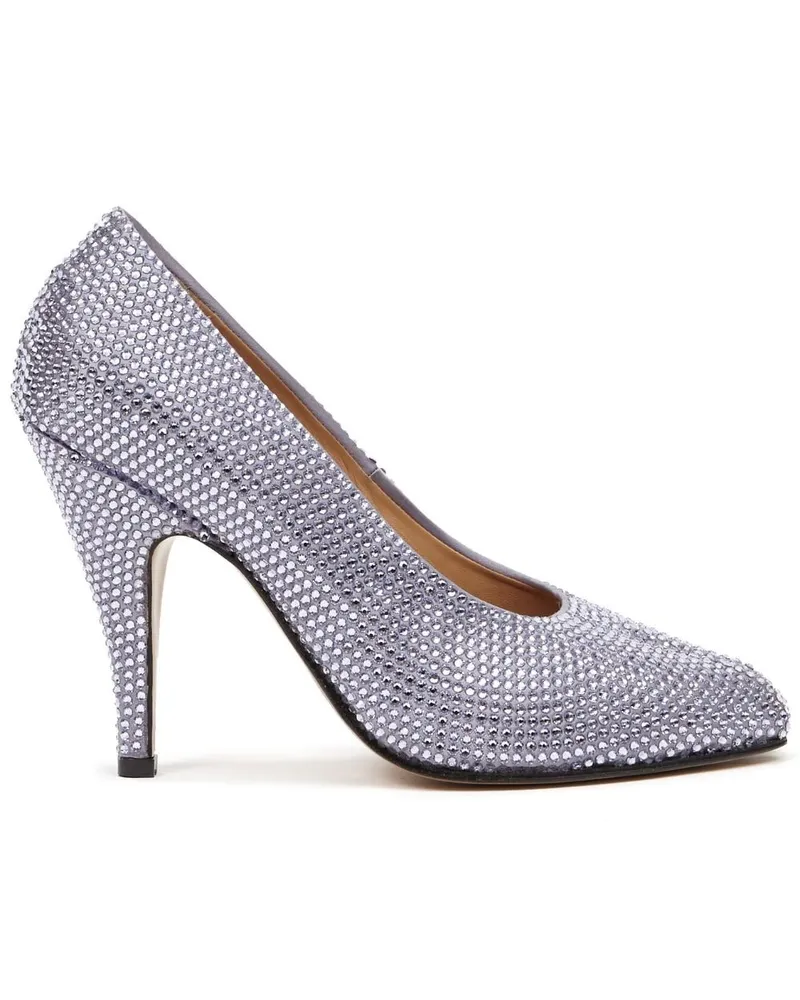 Maison Margiela Tabi Pumps 110mm mit Strassverzierung - Violett Violett