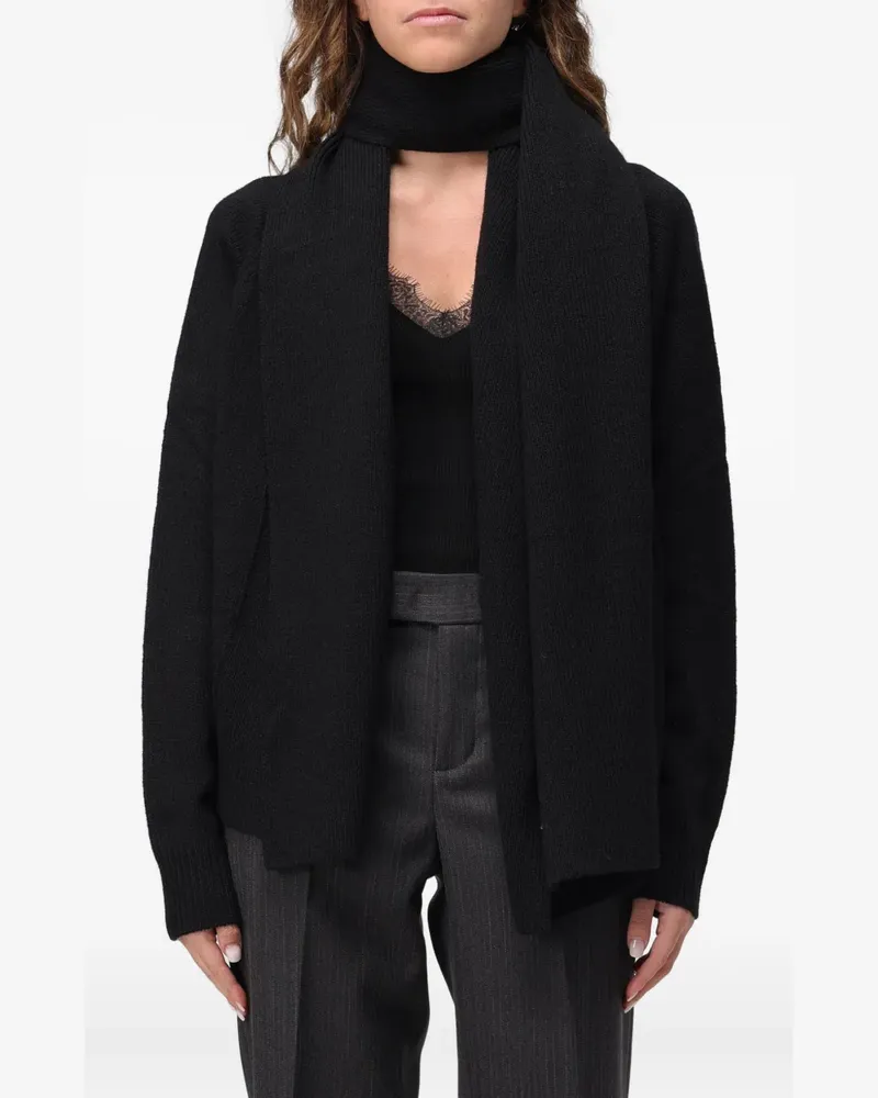 Liu Jo Cardigan mit Schalkragen - Schwarz Schwarz