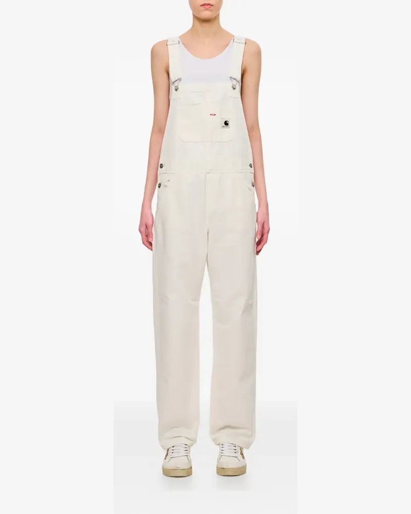Carhartt WIP straight-leg dungaree - Weiß Weiß