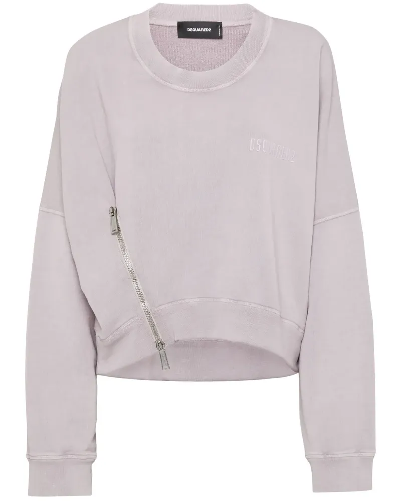 Dsquared2 Sweatshirt mit Reißverschluss - Violett Violett