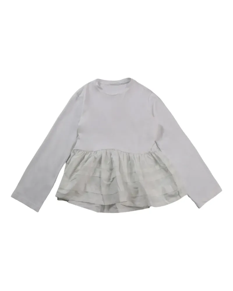 Cecilie Bahnsen ruffled t-shirt - Weiß Weiß