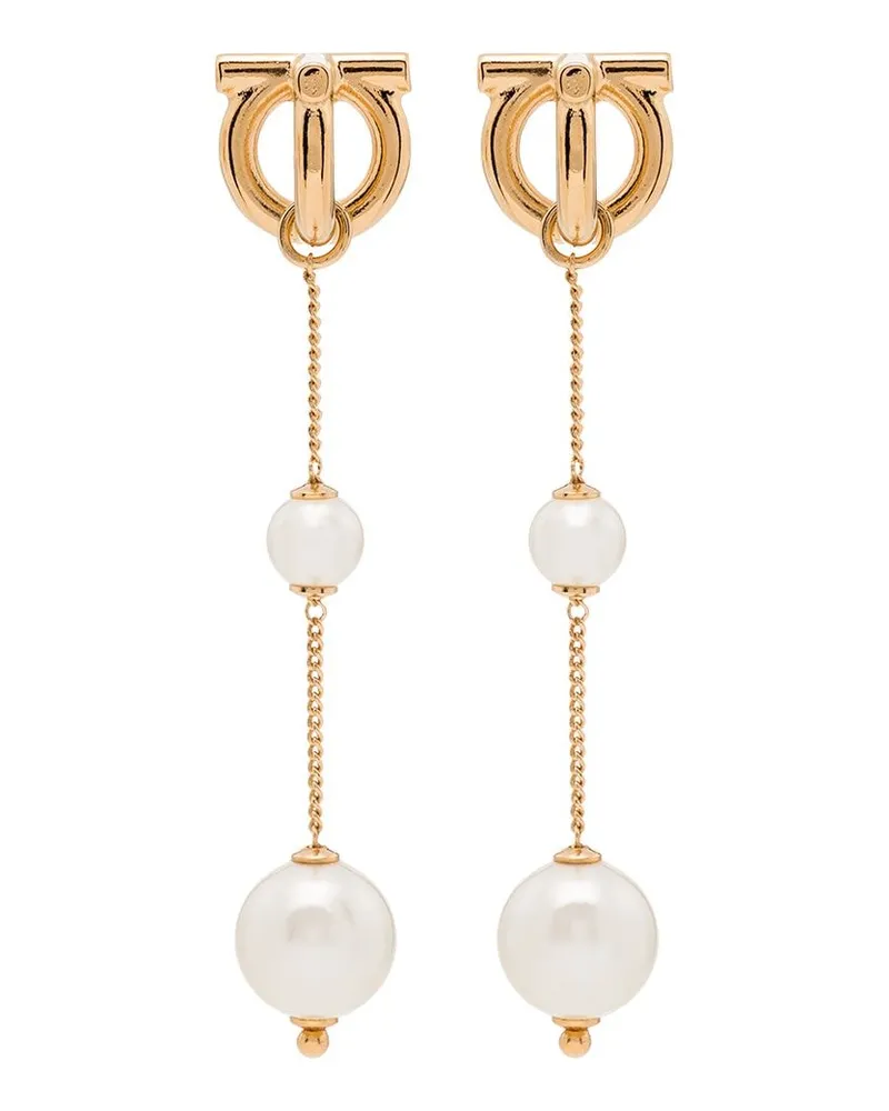 Ferragamo Ohrringe mit Perlen - Gold Gold