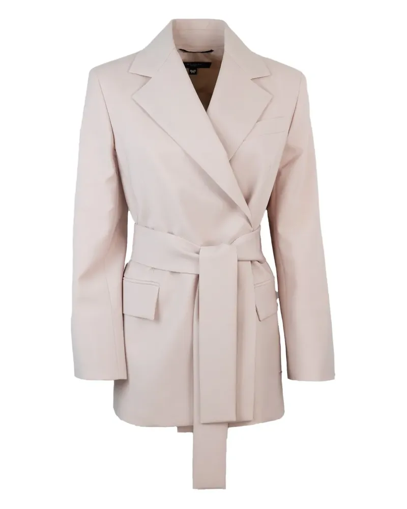 Max Mara Jacke mit Gürtel - Nude Nude