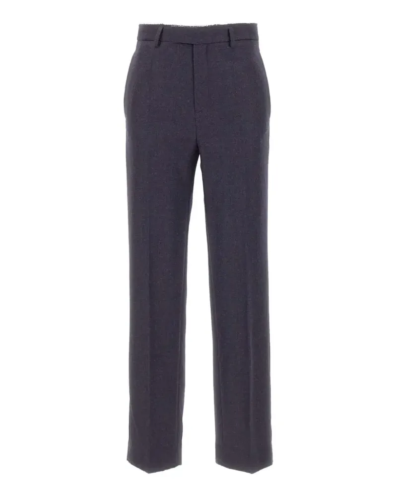 Maison Margiela fringed virgin-wool trousers - Grau Grau
