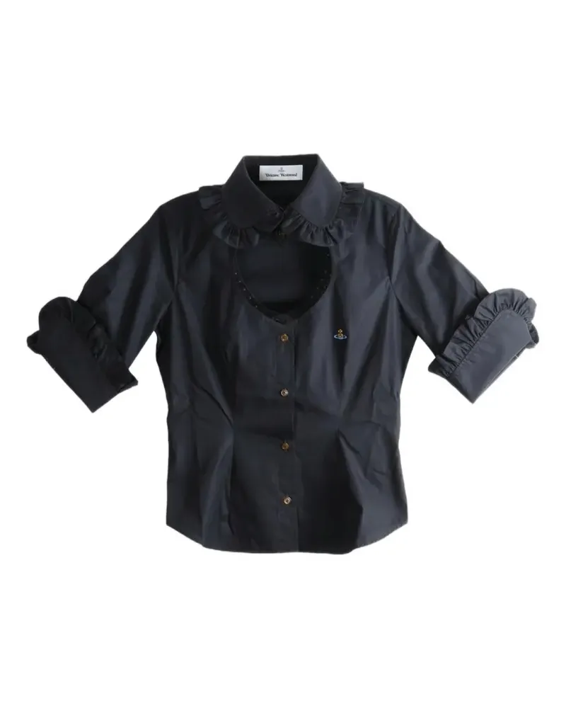 Vivienne Westwood Toulouse Hemd mit Cut-Out - Schwarz Schwarz
