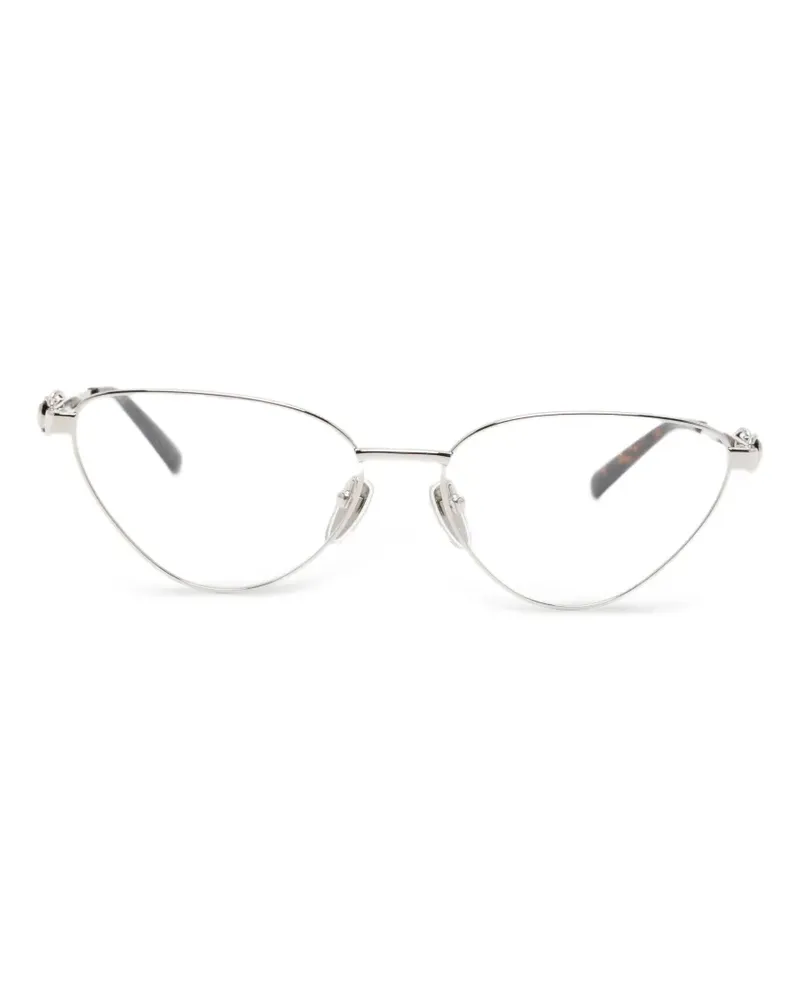 Gucci Cat-Eye-Brille mit Horsebit - Silber Silber