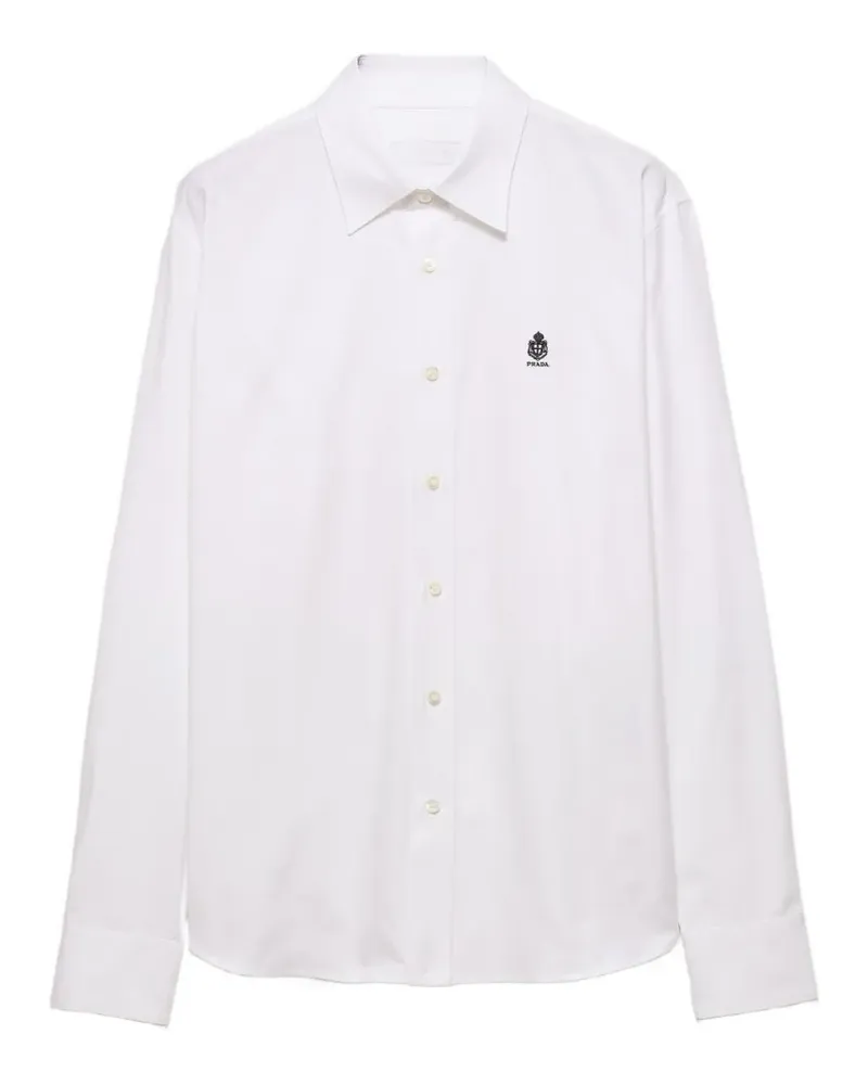 Prada Klassisches Hemd - Weiß Weiß