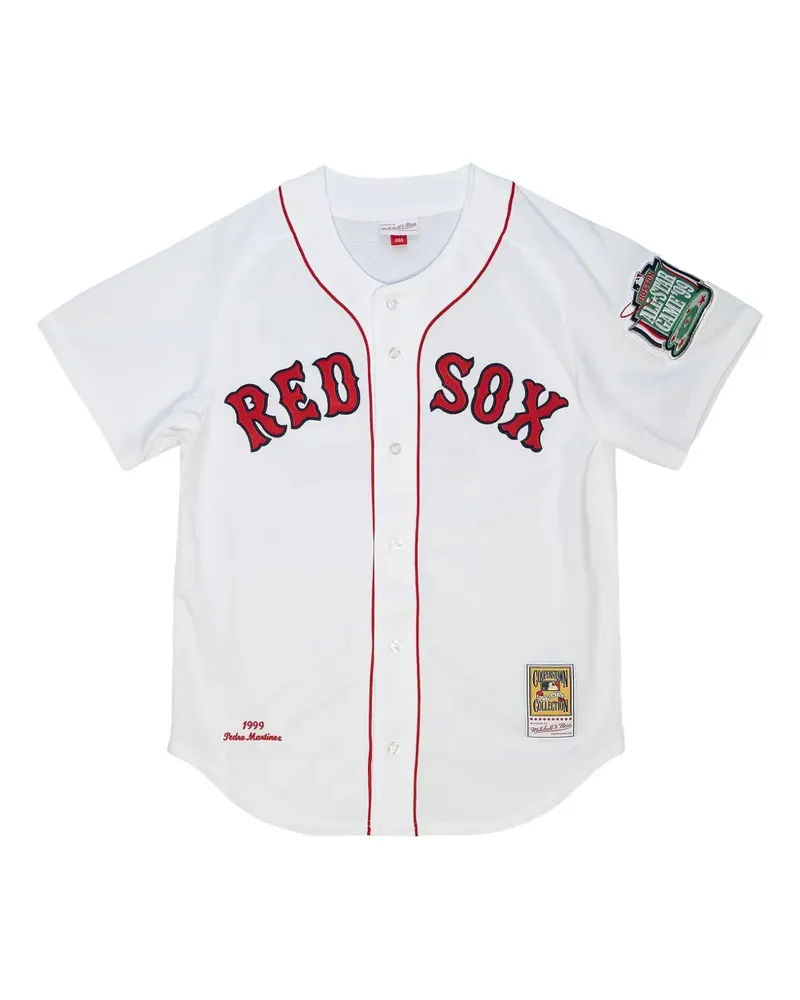 Mitchell & Ness MLB Red Sox 1999 Pedro Martinez T-Shirt - Weiß Weiß