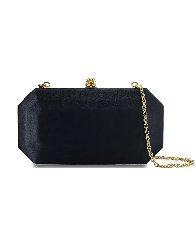Tyler Ellis Perry satin clutch bag - Schwarz Schwarz