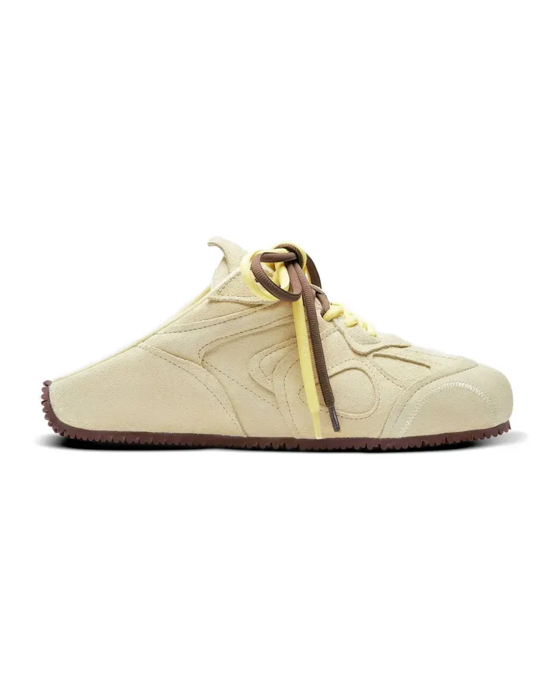Axel Arigato Slow lace-up suede mules - Gelb Gelb