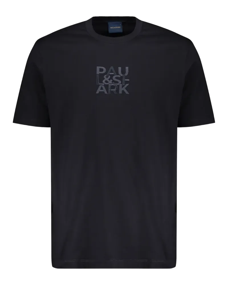 Paul & Shark T-Shirt mit Logo-Stickerei - Schwarz Schwarz