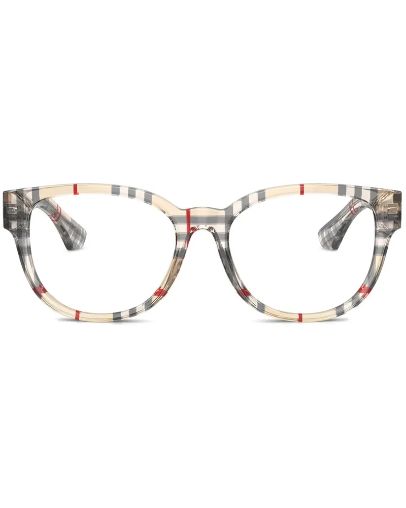 Burberry Brille mit Vintage Check - Grau Grau