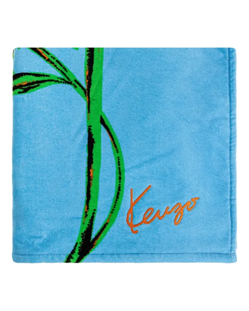 Kenzo palm-tree signature towel - Blau Blau