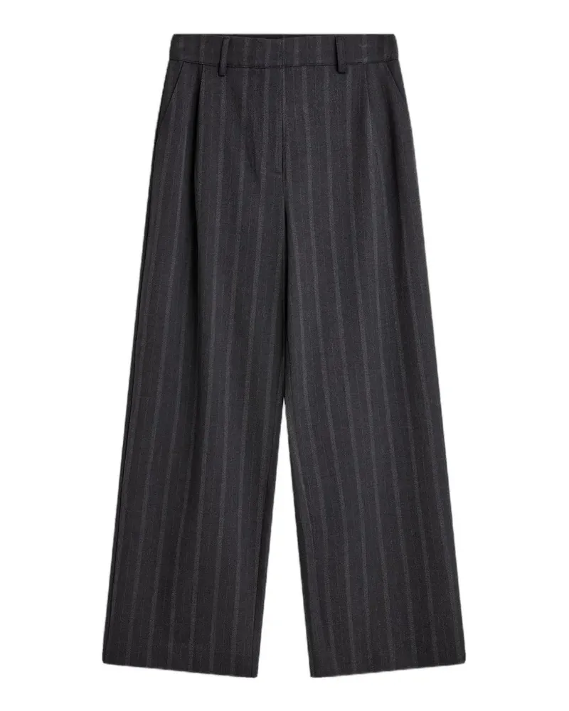 Minimum Gertrud pinstripe palazzo pants - Grau Grau