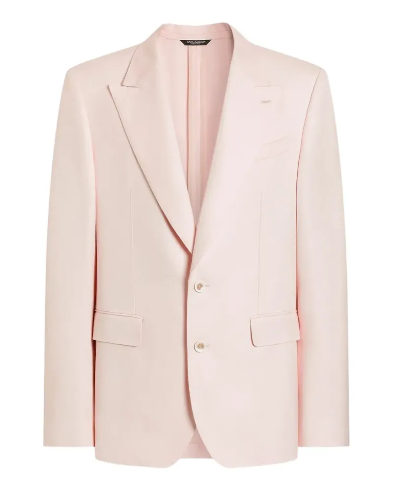 Dolce & Gabbana Sicilia Light single-breasted viscose jacket - Rosa Rosa