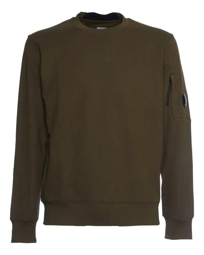 C.P. Company Sweatshirt mit Linsen-Detail - Grün Grün