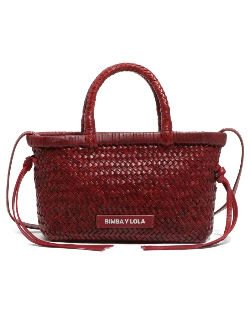 BIMBA Y LOLA Mini Tote Bag aus Leder - Rot Rot