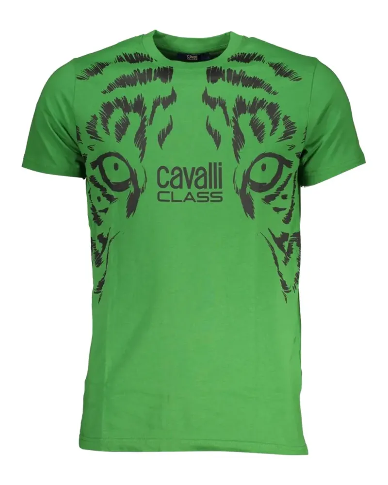 Roberto Cavalli logo-print T-shirt - Grün Grün