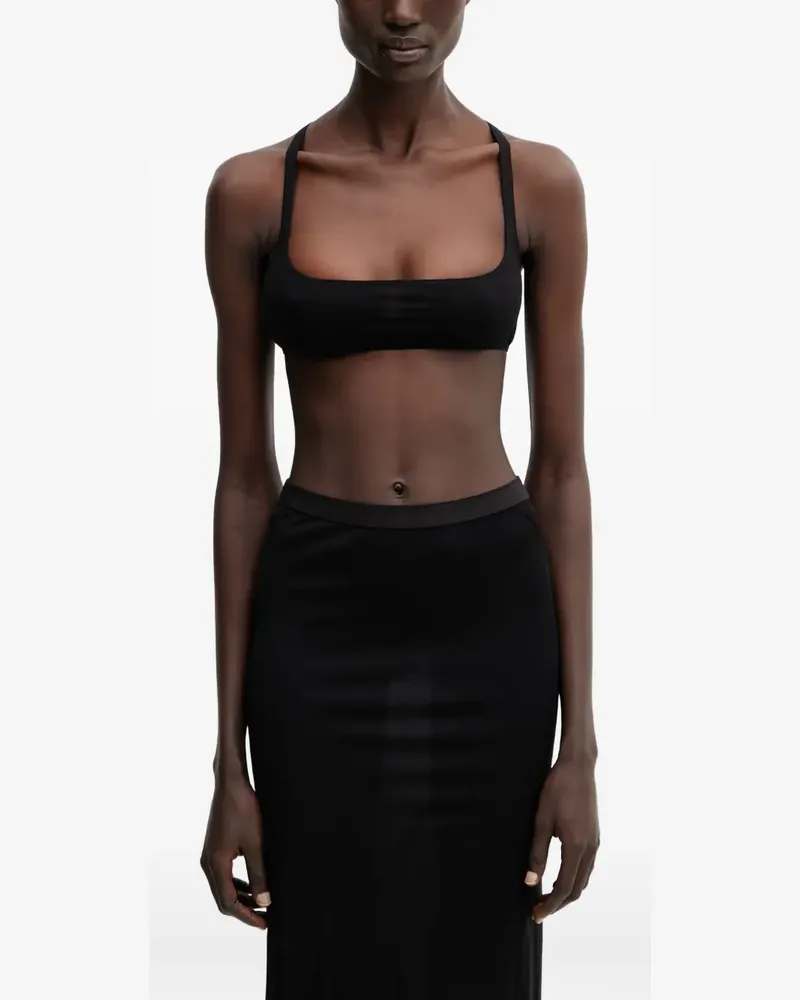 Rick Owens Lilies scoop-neck racerback top - Schwarz Schwarz