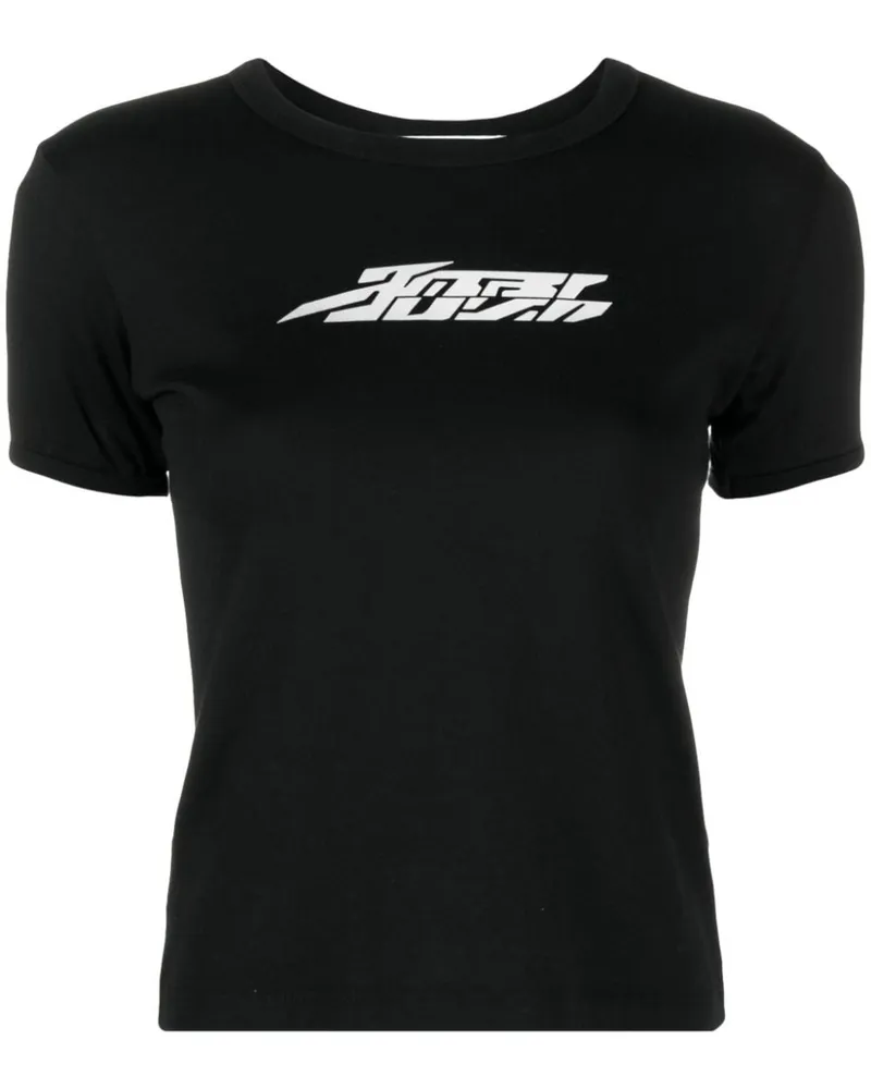 AMBUSH T-Shirt mit reflektierendem Logo-Detail Schwarz